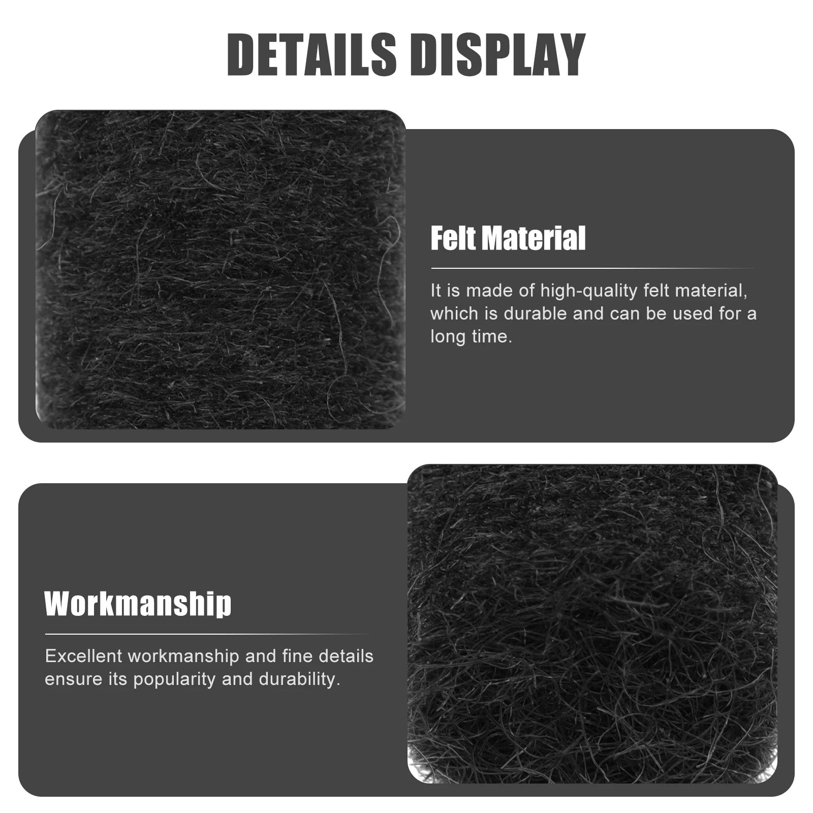 

10Pcs Portable Felt Column for Saxophone Fine Detail Craftsmanship Sax Part Universal Fit for Alto Tenor Treble Models Accurate