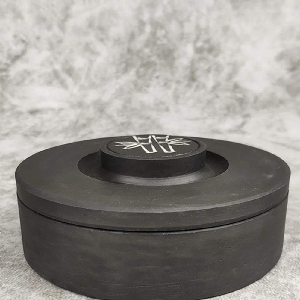 1 قطعة 4 بوصة جولة الصينية إنكستون سطح أملس الخط التقليدي اللوحة إنكستون مع غطاء العملي #4