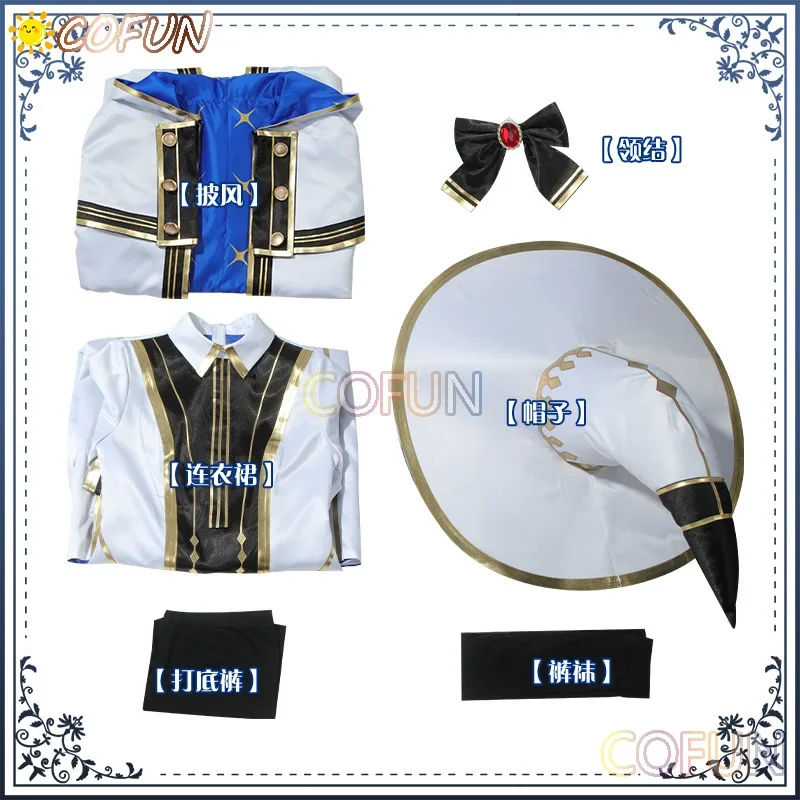 COFUN Spiel Fate/Grand Order Aesc Cosplay Kostüm FGO Halloween Outfits Aesc Die Regen Hexe Frauen Neue Anzug Uniform