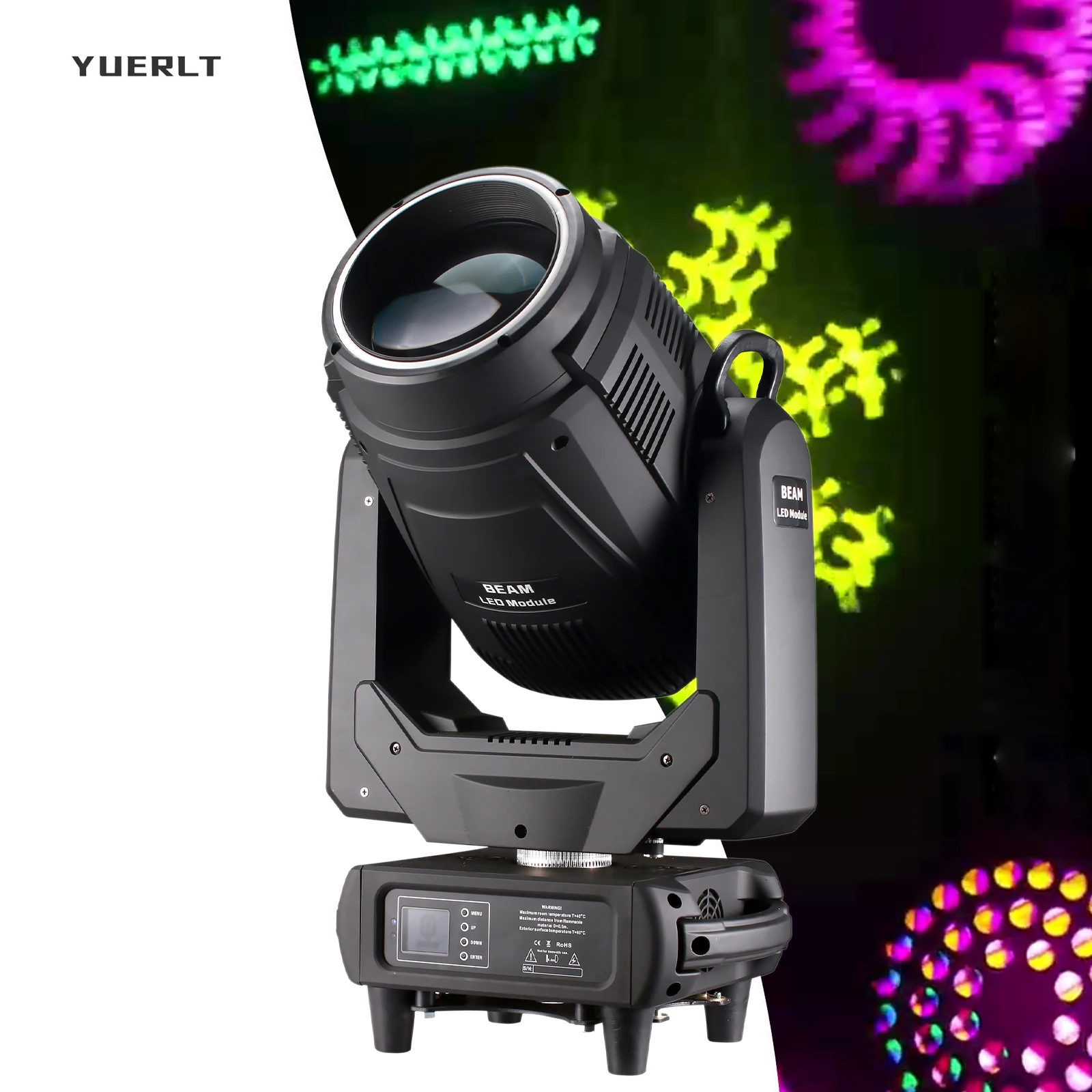 YUER LED 400W Moving Head Light with Zoom Beam Spotlight Stage Effect Light for DJ Disco Party Wedding Christmas