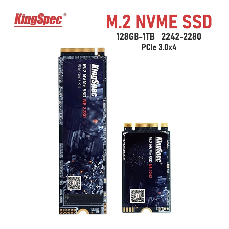 

KingSpec M.2 SSD NVME 128GB 256GB 512GB 1TB M.2 PCIe 3.0x4 SSD 2242 2280 Internal Solid State Drive Hard Disk For Laptop Desktop