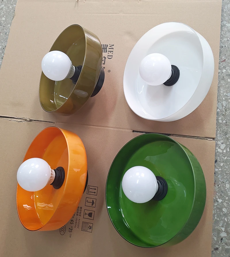 Modern Vintage Glass Ceiling Light Hallway Balcony Kitchen Light Bedroom Ceiling Light Multi-Colored Glass
