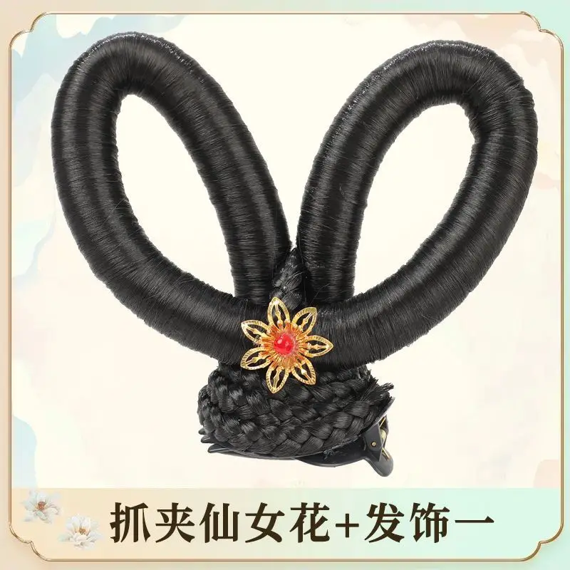 Dance Fairy Dunhuang Flying Apsaras Hanfu Hair Stick Hair Bun Tang Dynasty Imperial Consort Princess Court Style Women Cosplay