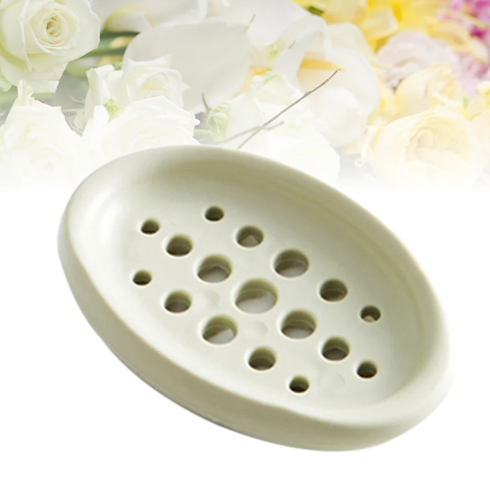 

Silicone Soap Dish Drainage Box for Bathroom Sink Nice Shape Better Draining Keeps Clean Extends Life Reduces Bacteria Perfect