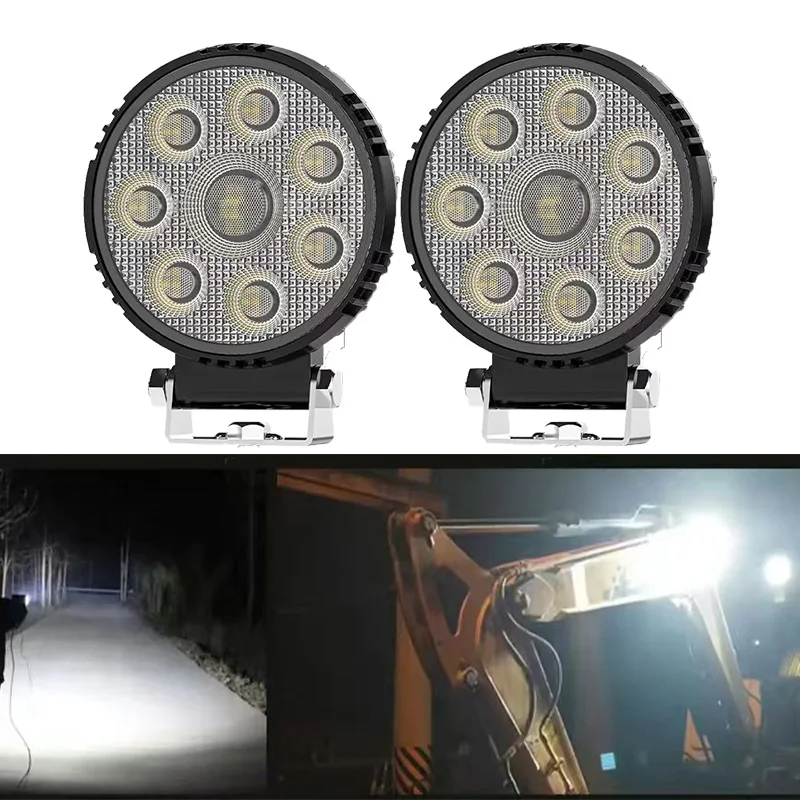 

Квадратные светодиодные рабочие фары Прожектор Противотуманные фары Водонепроницаемый вспомогательный светодиодный бар Грузовик Внедорожник 4X4 4WD Инженерные фары Внедорожные круглые фары