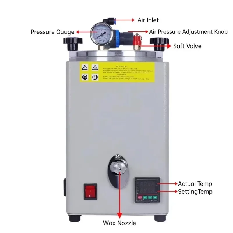 

【2026】REX-C100 Wax Machine for Jewellery Equipment Making Tool Wax Casting Machine Wax Melting Mold Making Golds Machine