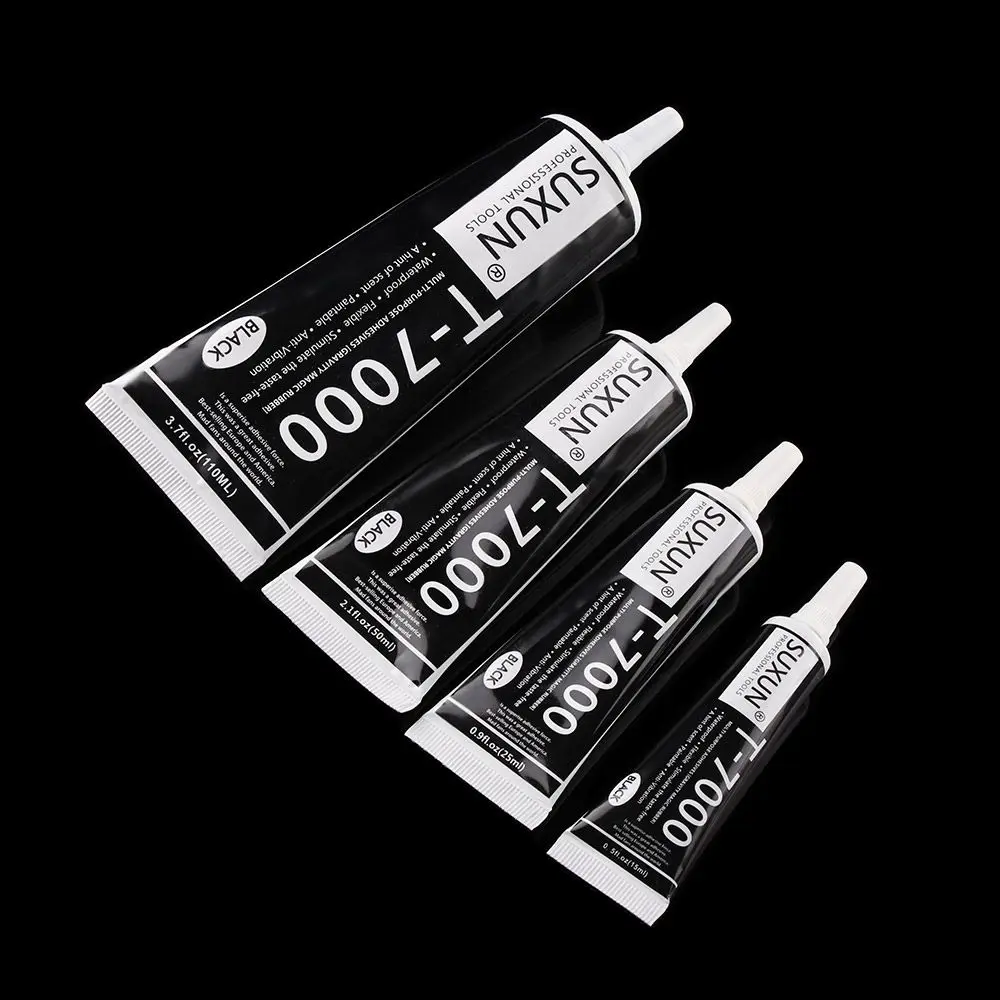 15/25/50/110ml New Black Liquid Portable Quick Fix T-7000 Glue Repair Tools Epoxy Resin Adhesives