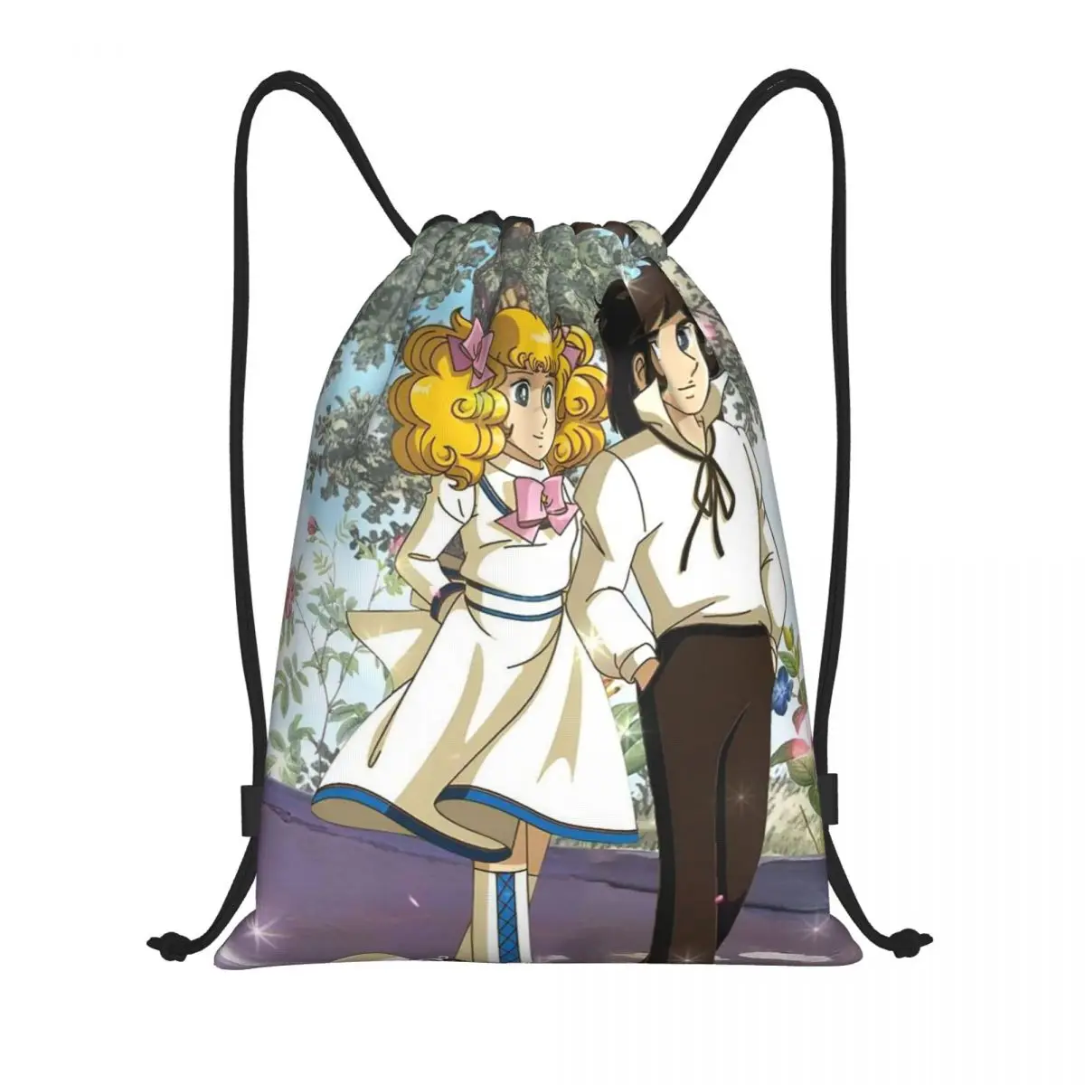 

Candy Candy Anime Backpacks Multi-function Drawstring Bundle Pocket Sports Bag Book Bags for Man Woman School