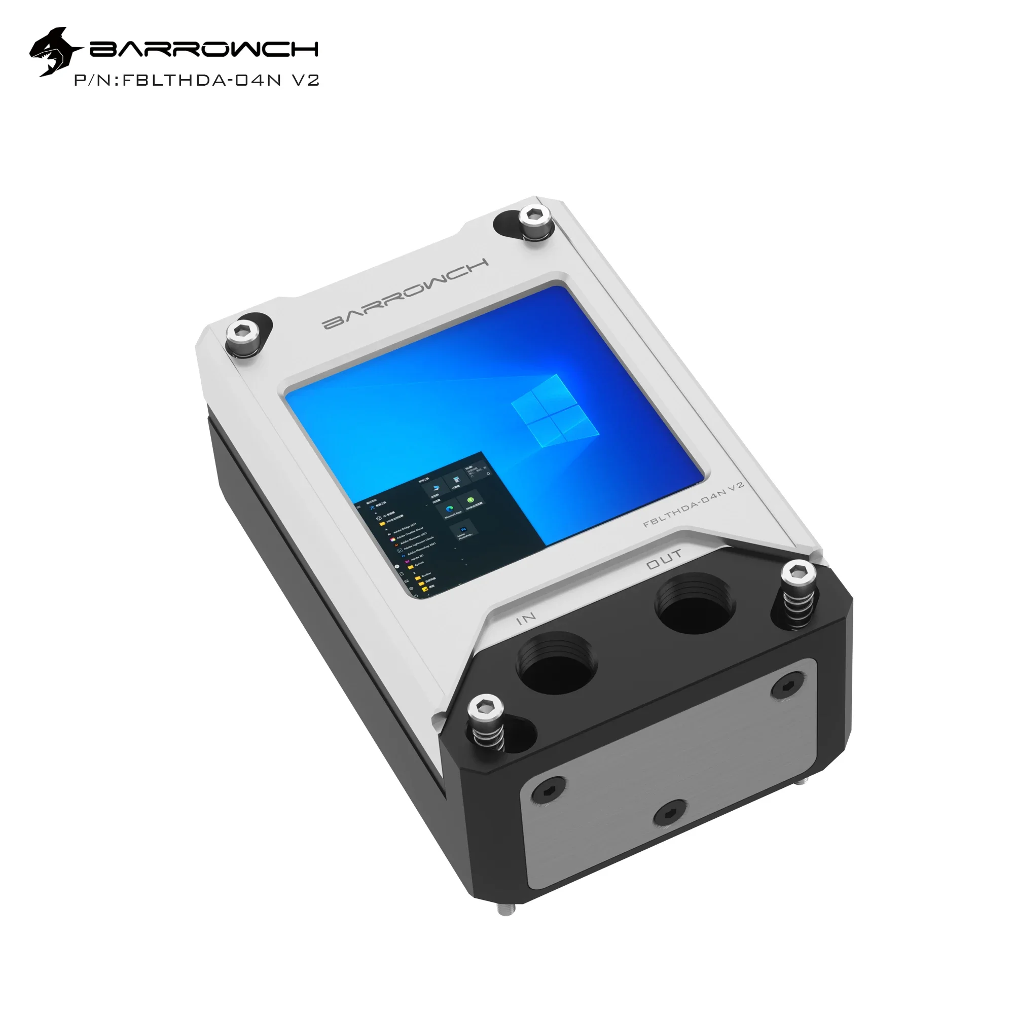 شاشة Barrowch AMD AM4 INTEL1700 CPU Block HDMI AIDA64 عالية الدقة للكشف عن حالة أجهزة الكمبيوتر وحدة المعالجة المركزية ARGB FBLTHDA-04NV2