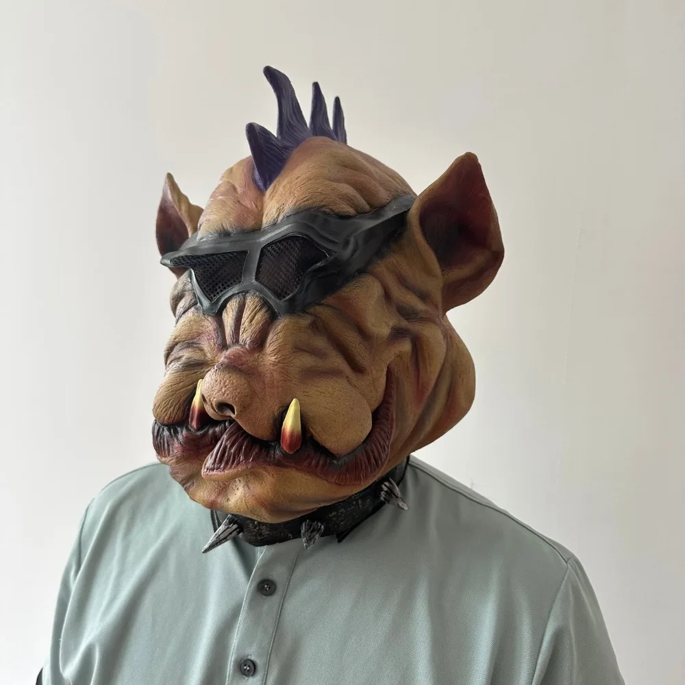 1 PC The Horrible Bebop Latex Pig Cosplay Mask for Halloween Masquerade Party Costume Headwear Masquerade Party Dress up Adult