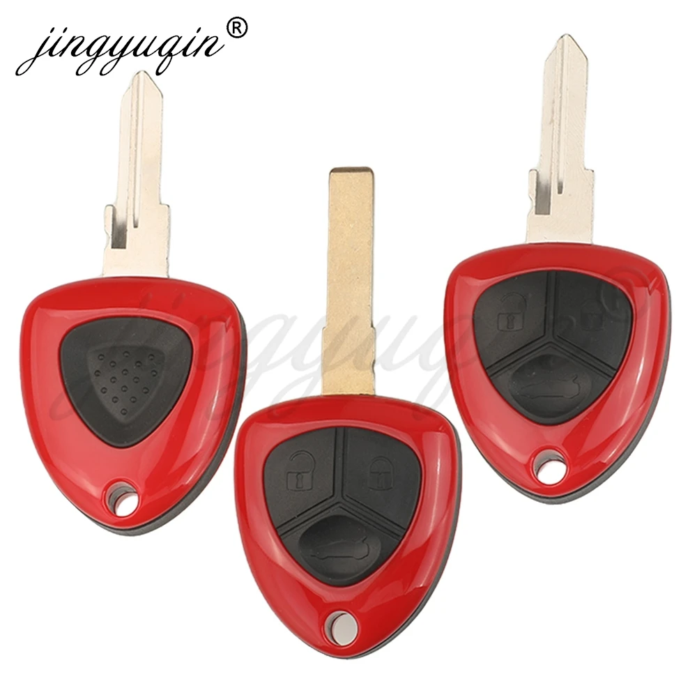 jingyuqin for Ferrari 458 F430 612 Italia California 599 GTB Fiorano FF 1/3Buttons Remote Car Key Shell Case Fob Replacement