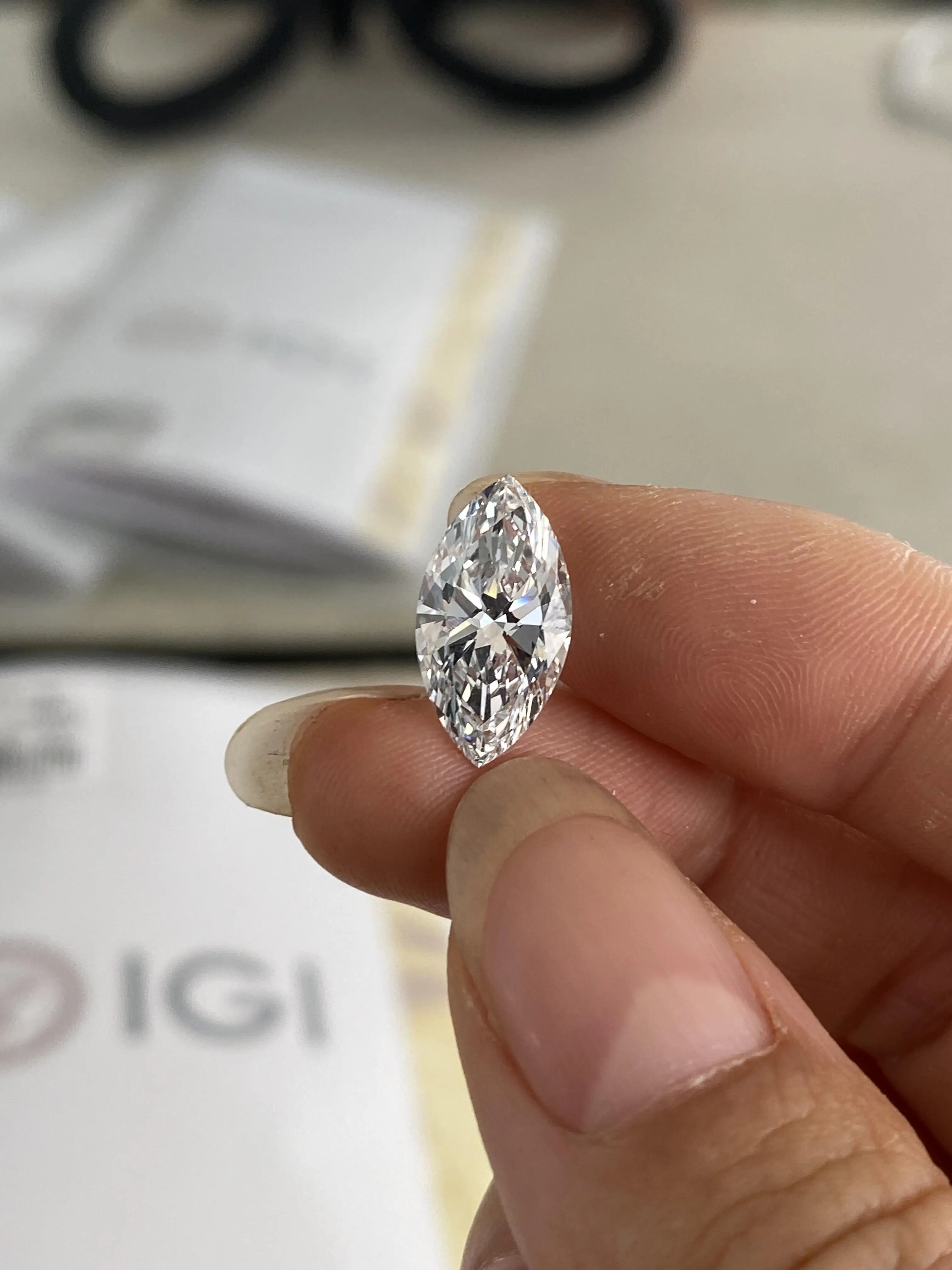 Anster Jewelry Lab Grown Diamond 1ct Marquise Cut D-E VVS1-2 IGI Certified Loose Diamond DIY Jewelry For Ring Wholesale Price