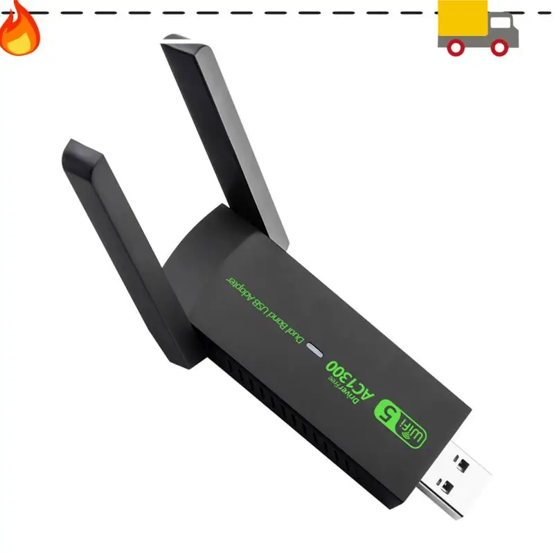 

Discount-USB 3.0 Wifi Adapter 1300Mbps Network Card Dual Band 2.4G/5Ghz Wireless Receiver Transmitter For Desktop Laptop PC