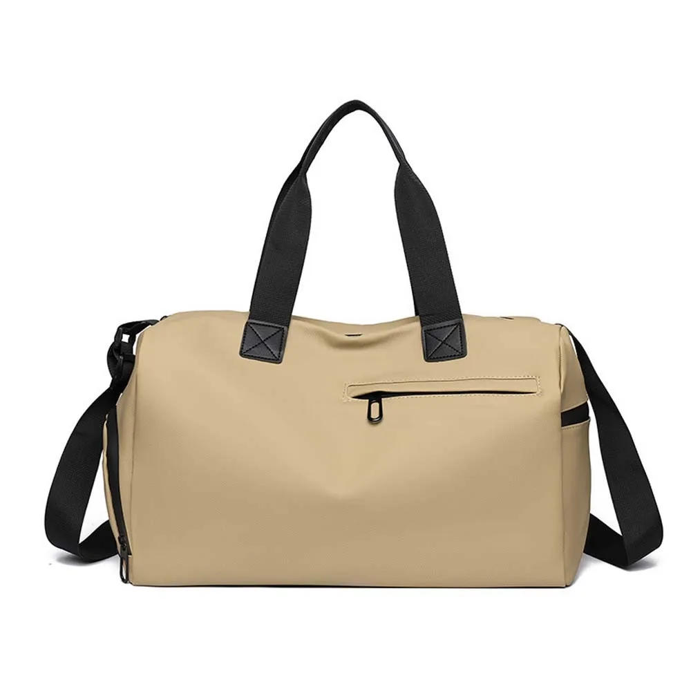 

High Density Fabric Unisex Travel Bag Solid Color Dry Wet Separation Anti-splash Water Handbag Polyester Multi-functional