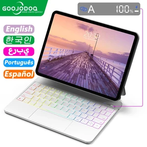 iPad Pro 11 iPad Pro 13 2024 Air 6 Air 5 Air 4 Pro 12.9 6th 4th 3 Gen Multi-Touch Trackpad 용 Goojodoq 마법 키보드 12 최고의 판매 Apple TrackPad -№10