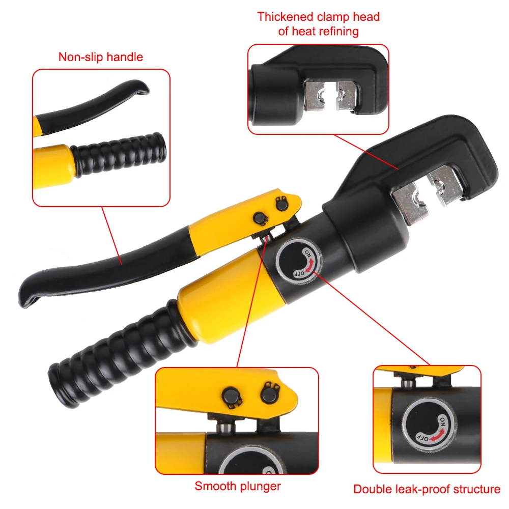 CW-1632 Pipe Crimp Pressure Water Pipe Compression Tools Pipe Tube Crimping Tool Hydraulic Pliers Repair Kit Stainless Steel