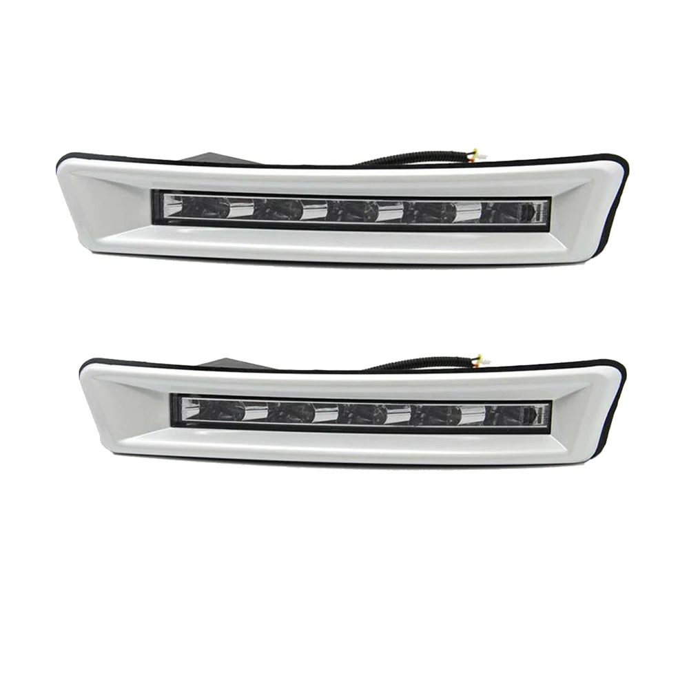 1 Pair 12V White LED Daytime Running Lights with Accessories Included Fit for Toyota Prado 2700/4000 FJ150/LC150 2010-2013