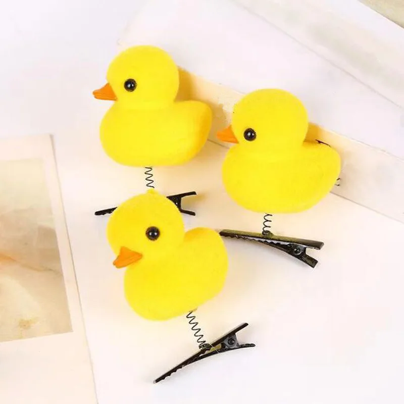 Pinzas para el pelo de Patito para niños, accesorios bonitos, 10 unidades por lote, novedad