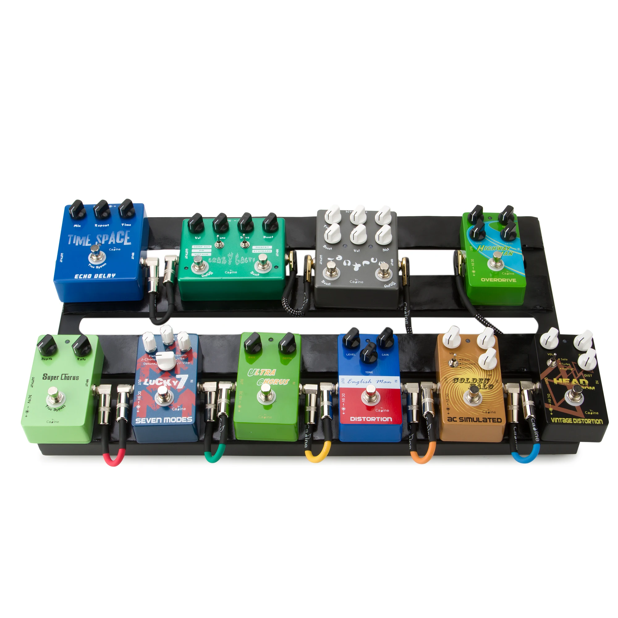 كالين الغيتار Pedalboard تأثير الغيتار الكهربائي دواسة مجلس الألومنيوم Pedalboard دواسة لوحة مع حقيبة الغيتار أجزاء دائمة
