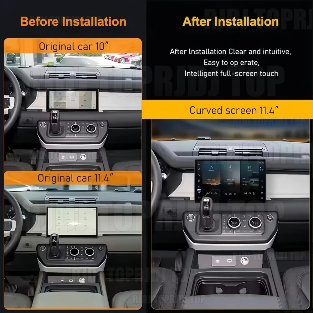 For Land Rover Defender 90/110/130 /L663 2020-2025 11.4-inch Car Radio Multimedia Player Curved High-Definition Screen Wireless