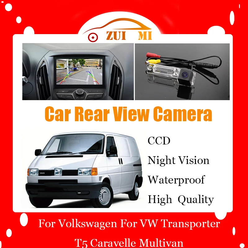 Car Reverse Rear View Camera For Volkswagen For VW Transporter T5 Caravelle CCD Full HD Night Vision Backup Parking Camera