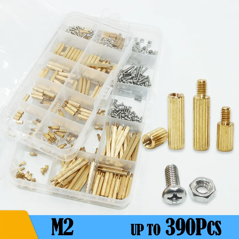 

Brass Knurled Round Standoffs Spacer Screw Nut M2 Hex Male Female Motherboard Laptop Bolt Thread Pillar for PCB Circuit Board