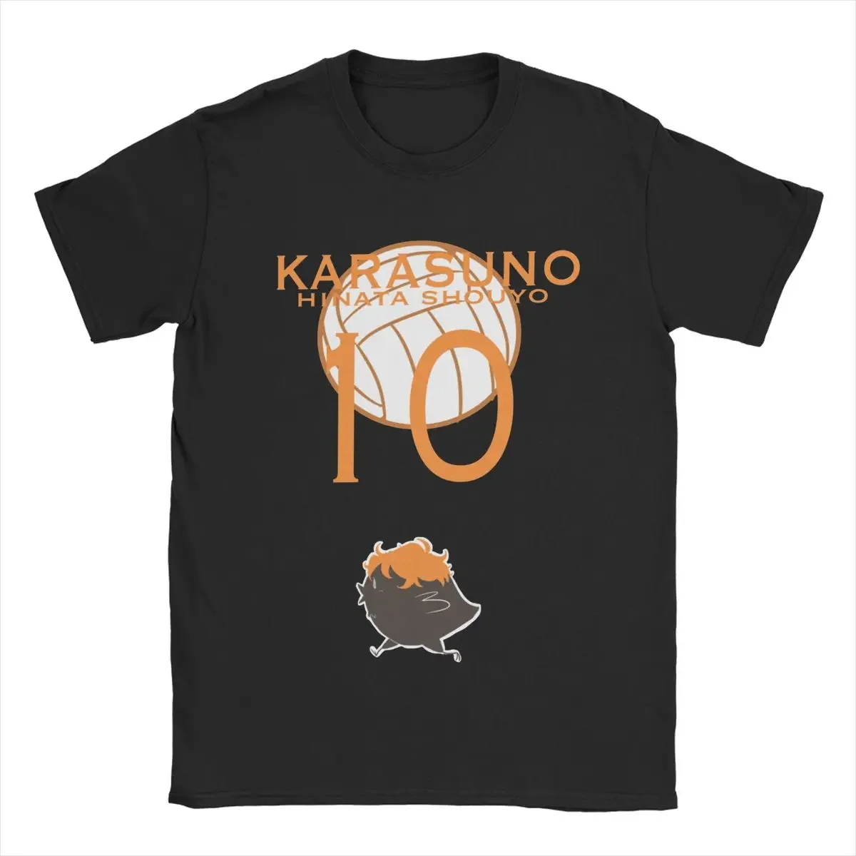 Men's Haikyuu Hinata Karasuno Volleyball T Shirts 100% Cotton Clothing Funny Short Sleeve O Neck Tee Shirt Gift Idea T-Shirt