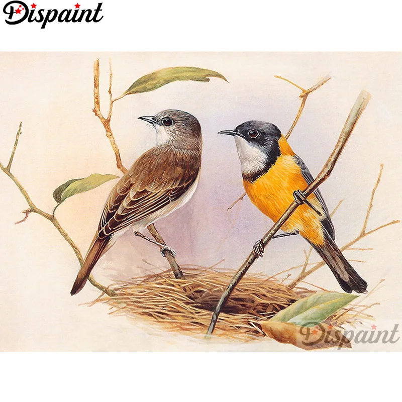 

Dispaint Full Square/Round Drill 5D DIY Diamond Painting "Animal bird scenery" 3D Embroidery Cross Stitch Home Decor Gift A12321