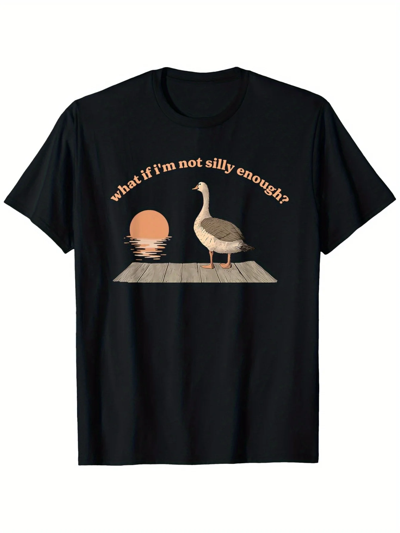 Silly Goose Graphic Men's T-Shirt Cotton O-neck short-sleeved Tee Tops Unisex Summer casual Tshirts Oversized TShirts Streetwear