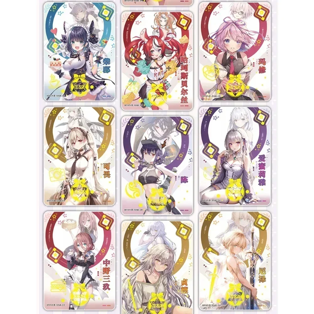 Goddess Story Flower Girl Collection Card Anime Game Asuka Florian Alicia Colorful Special Flash Card Birthday Gift For Children