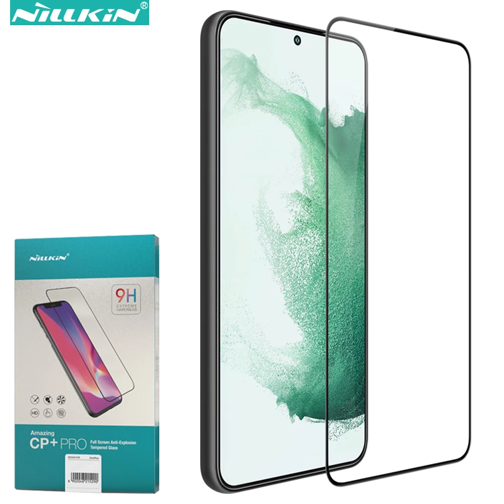 Nillkin cp + pro vidro temperado para samsung galaxy s22, 2.5d protetores de tela de cobertura completa