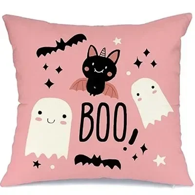 

Almohada de decoración de fantasma de Halloween, funda de almohadatura, decoración de habitación