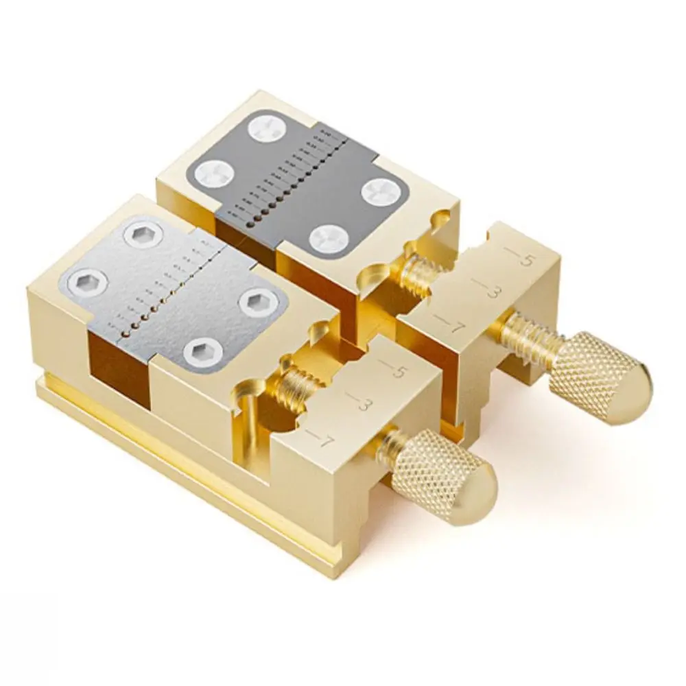 Durable Precise Watch Bench Vice Thread Adjustment Anti-slip Collet Tightening Tool Copper Stable Watch Head Holder Repair