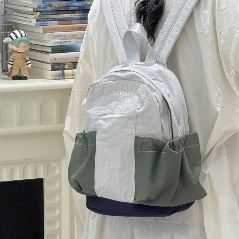 

Lightweight Girls School Backpack Dopamine Nylon Travel Bag Fashion College Backpack Teenage Youth School bag