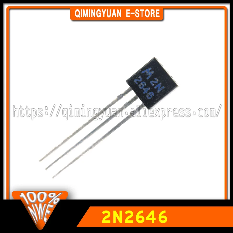 

10 шт./лот 2N2646 TO92 однопереносный транзистор, UJT 100% новый, оригинальный, в наличии