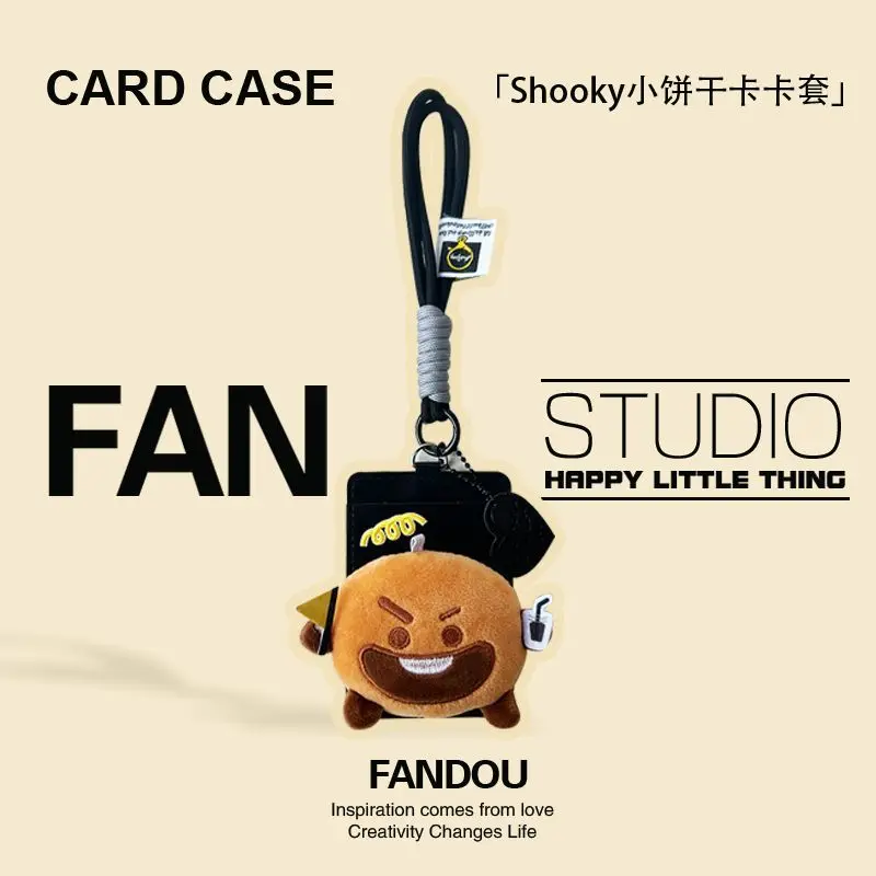 

BT21 Shooky cartoon cute keychain kawaii plush doll for bus metro ID card holder fan support anime merchandise wholesale