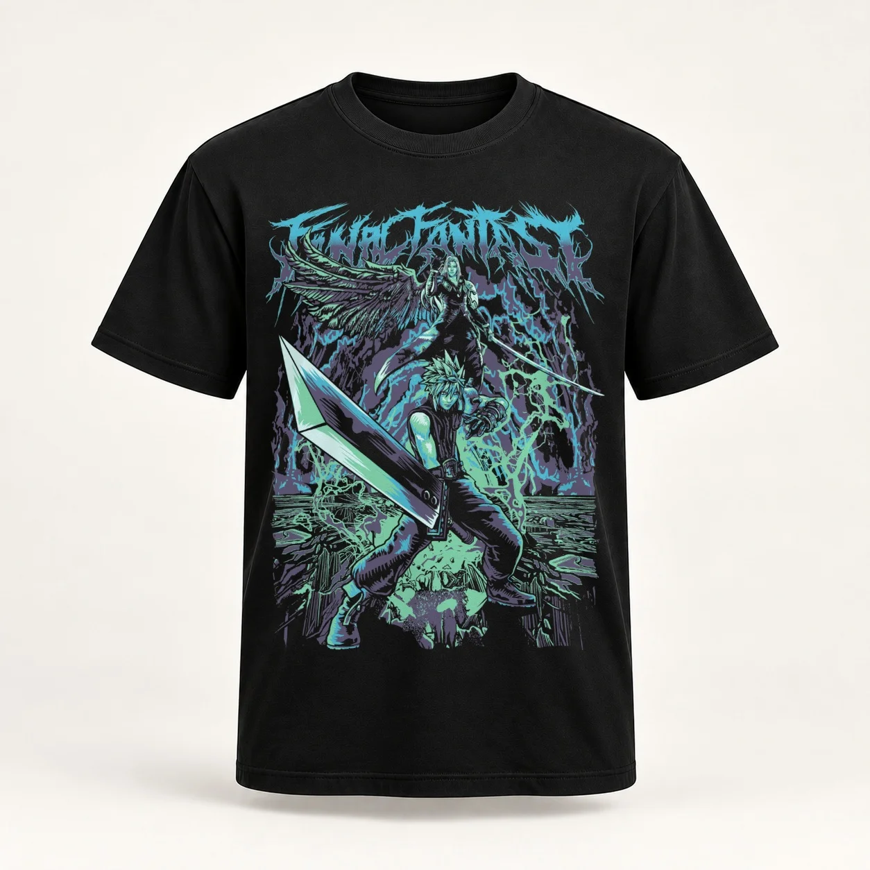 Final Fantasy Fan Art T-Shirt t shirt for man cotton t shirts 100% funny shirts shirts for slim fit T-Shirt