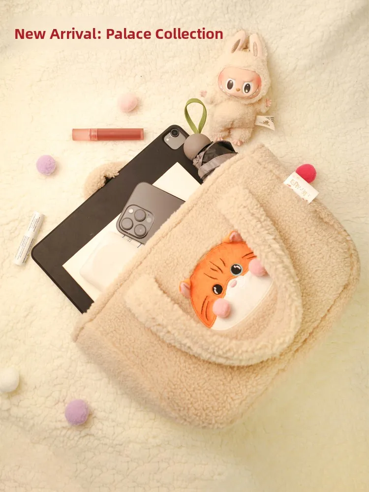 new-cultural-creative-toy-bag-plush-material-birthday-travel-gift-for-girlfriend-soft-cute-japanese-style-canvas-handbag