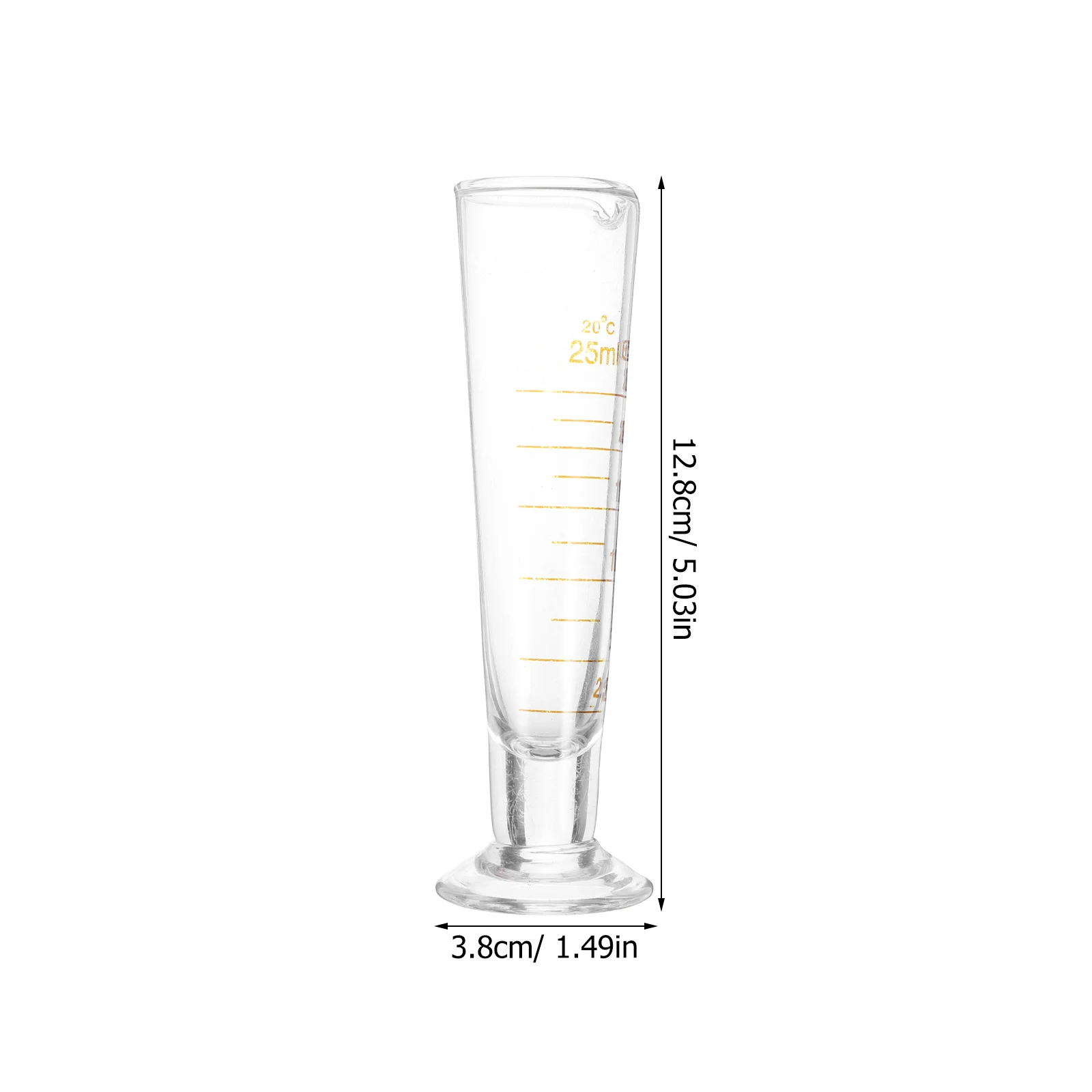 مختبر قياس كوب أكواب زجاجية مجموعة قياس دقيق السلس صب أدوات التعليم البحوث كوب قياس الزجاج #6