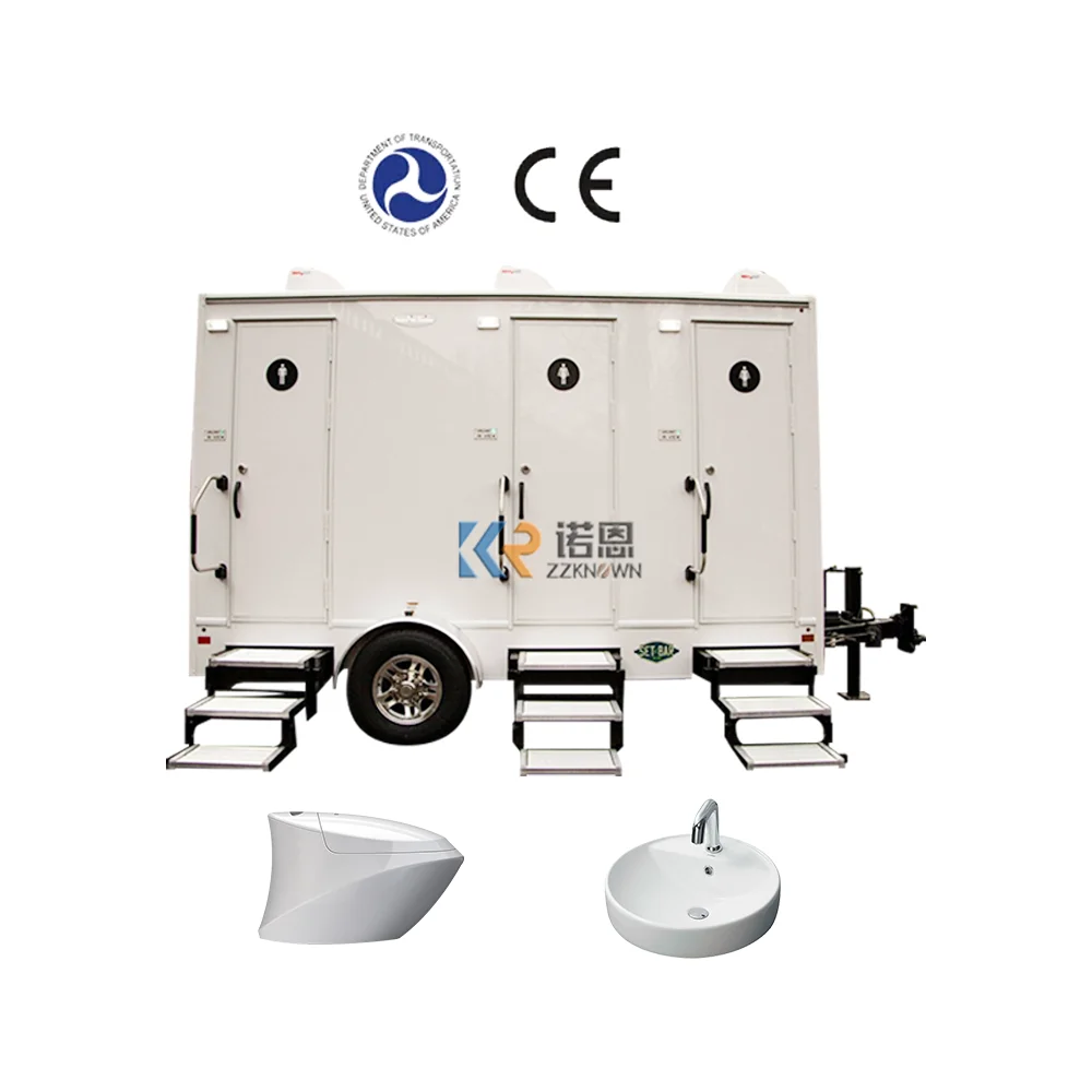 Portable Toilets Cabin Portable Toilets Mobile Plastic Outdoor Portable Toilet Trailer Restroom Trailer