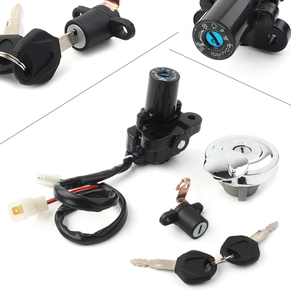 Motorbike Fuel Gas Cap Ignition Switch Seat Lock Set For Yamaha XVS650 2009 2010 2011 2012 2013 2014 2015 2016 2017