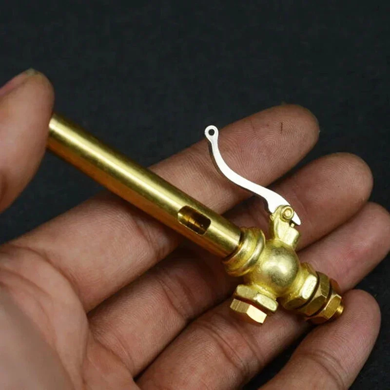 JW-6 Mini fischio a campana in ottone per modello di vapore vivo Parte valvola in bronzo e maniglia per tubo in ottone Parti del modello Regali per uomo (JW-4 JW-7)