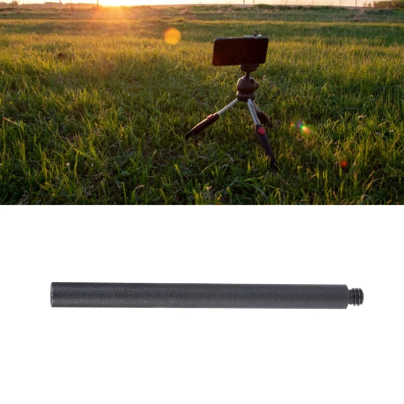 Aluminum Tripod Extender Tube Rod with 1/4" Female Male Threaded for Camera Bracket Accessories