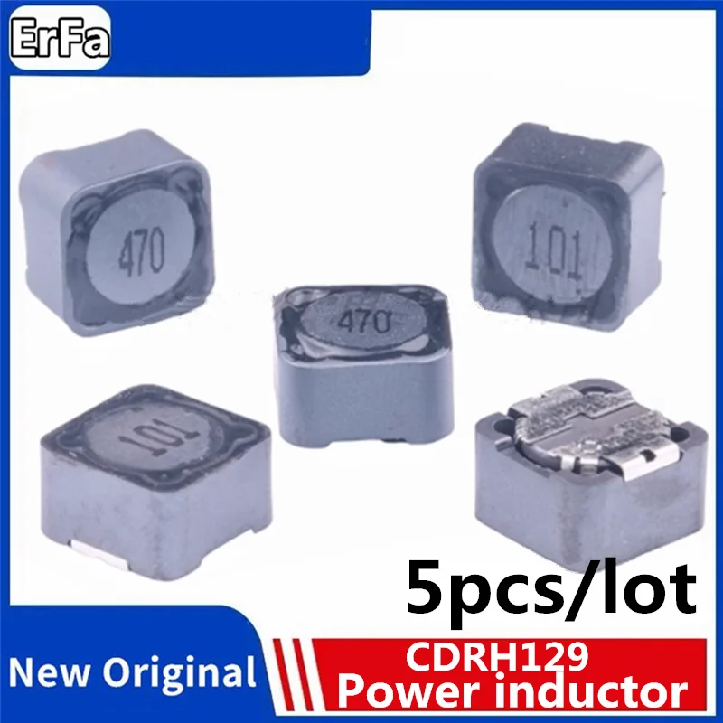 5pcs CDRH129 Power inductor 3.3 4.7 6.8 10 15 18 27 33 39 47 68 100 150 220 270 330 470 680 820 3R3 4R7 6R8 101 221 471 102UH MH