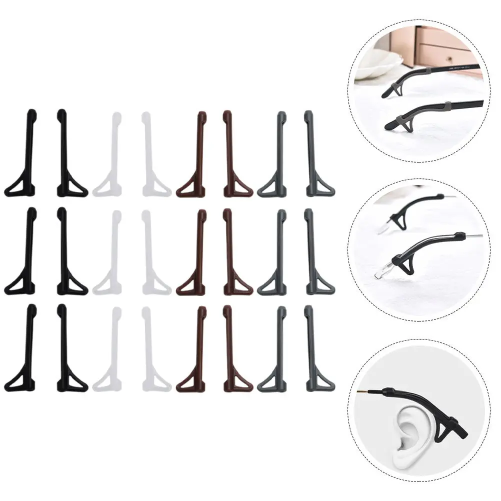 

12Pairs Eyeglasses Ear Pads Silicone Anti Slip Temple Tips Covers Comfortable Ear Cushions Non Slip Glasses