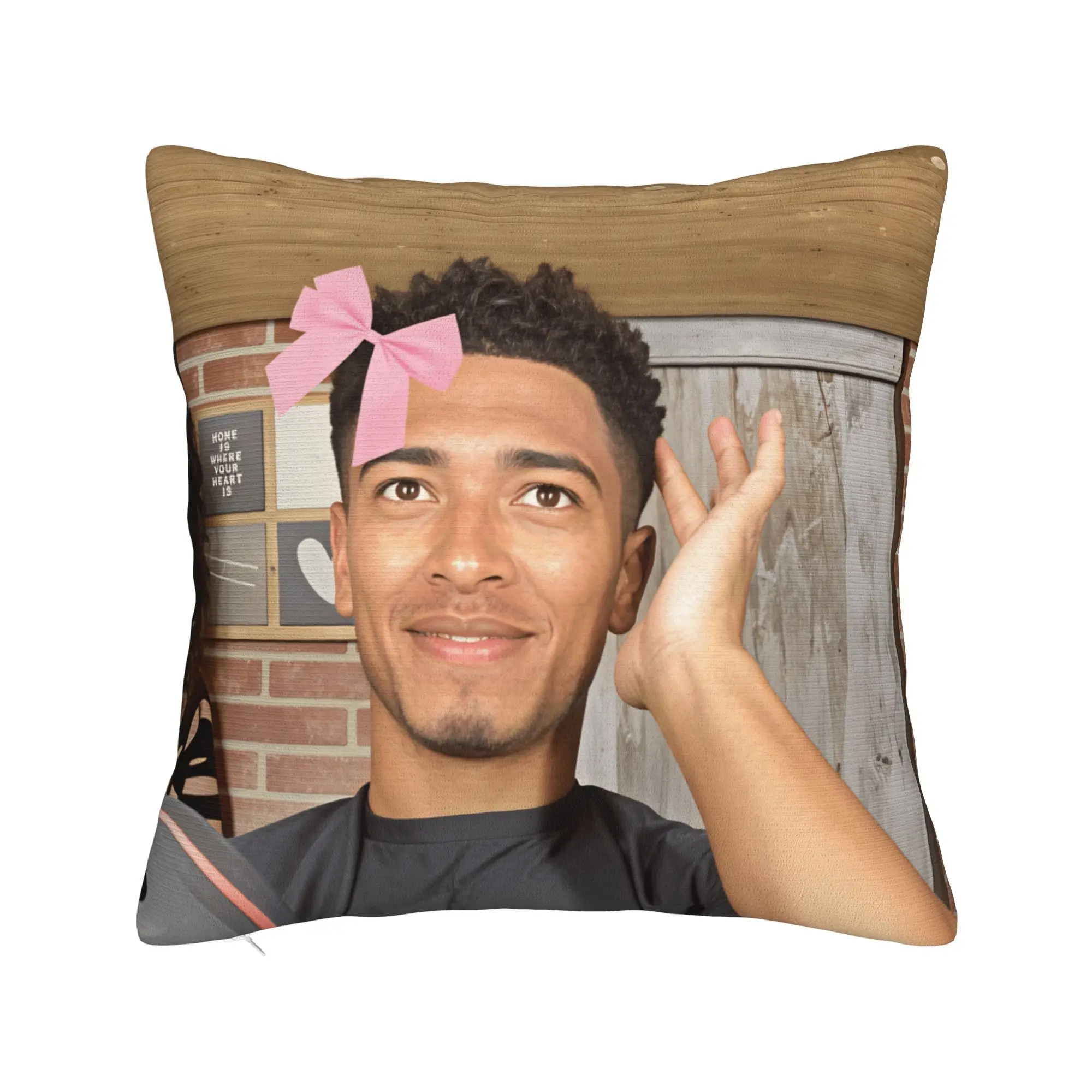 Football J-Jude B-Bellinghams Pillow Cover  Morden Pillow Case For Living Room Chair Comfy Pillowcases Gift