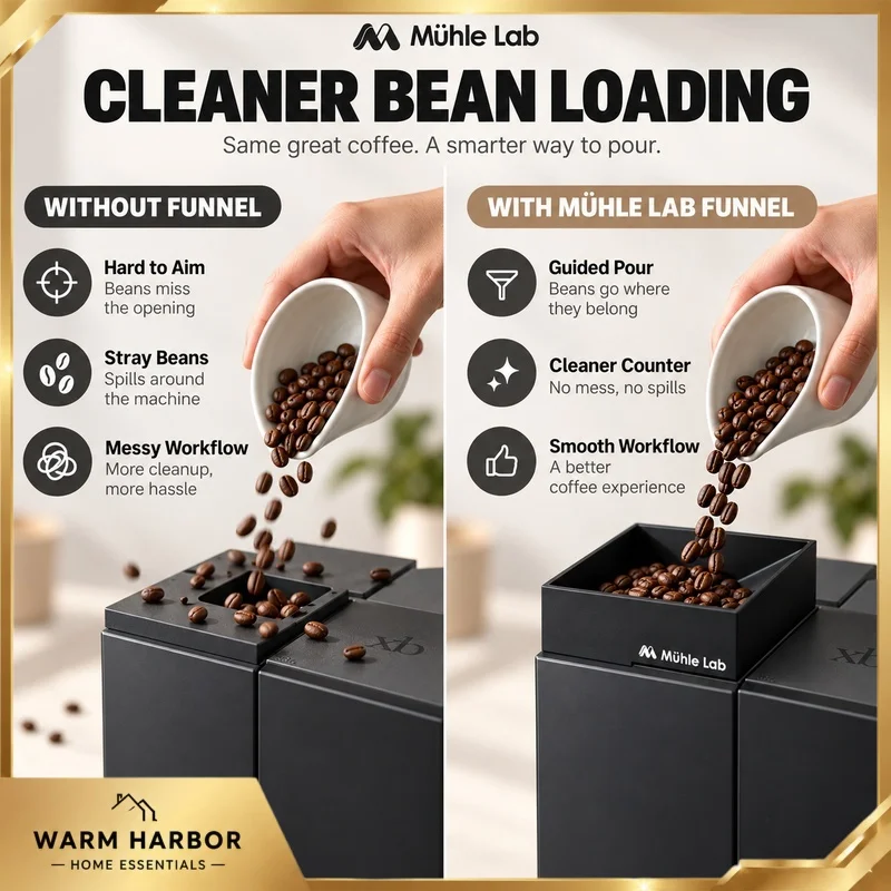 Xbloom Coffee Bean Funnel Pour Over Coffee Machine Accessory Anti Spill Bean Loading Guide Smooth Dosing Tool For Home Brewing