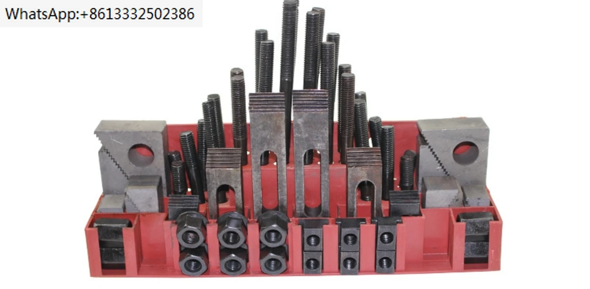 58 Pieces of Hardened Combination Pressure Plate Set, CNC Milling Machine Accessories Combination Fixture M8 M10 M12 M16