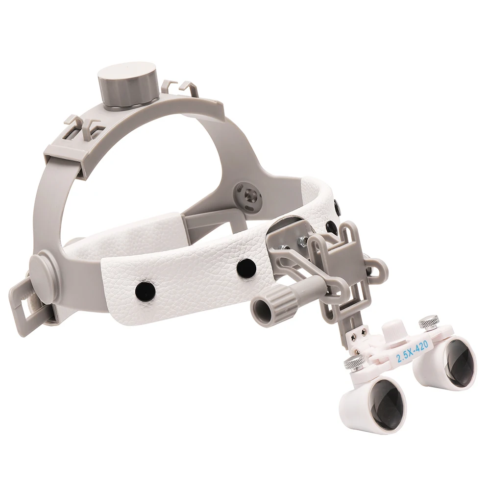 Dentistry Binocular Magnifying Glass Handband Dental Surgical Medical Binocular Loupes Magnifier Headhight Dental Loupes