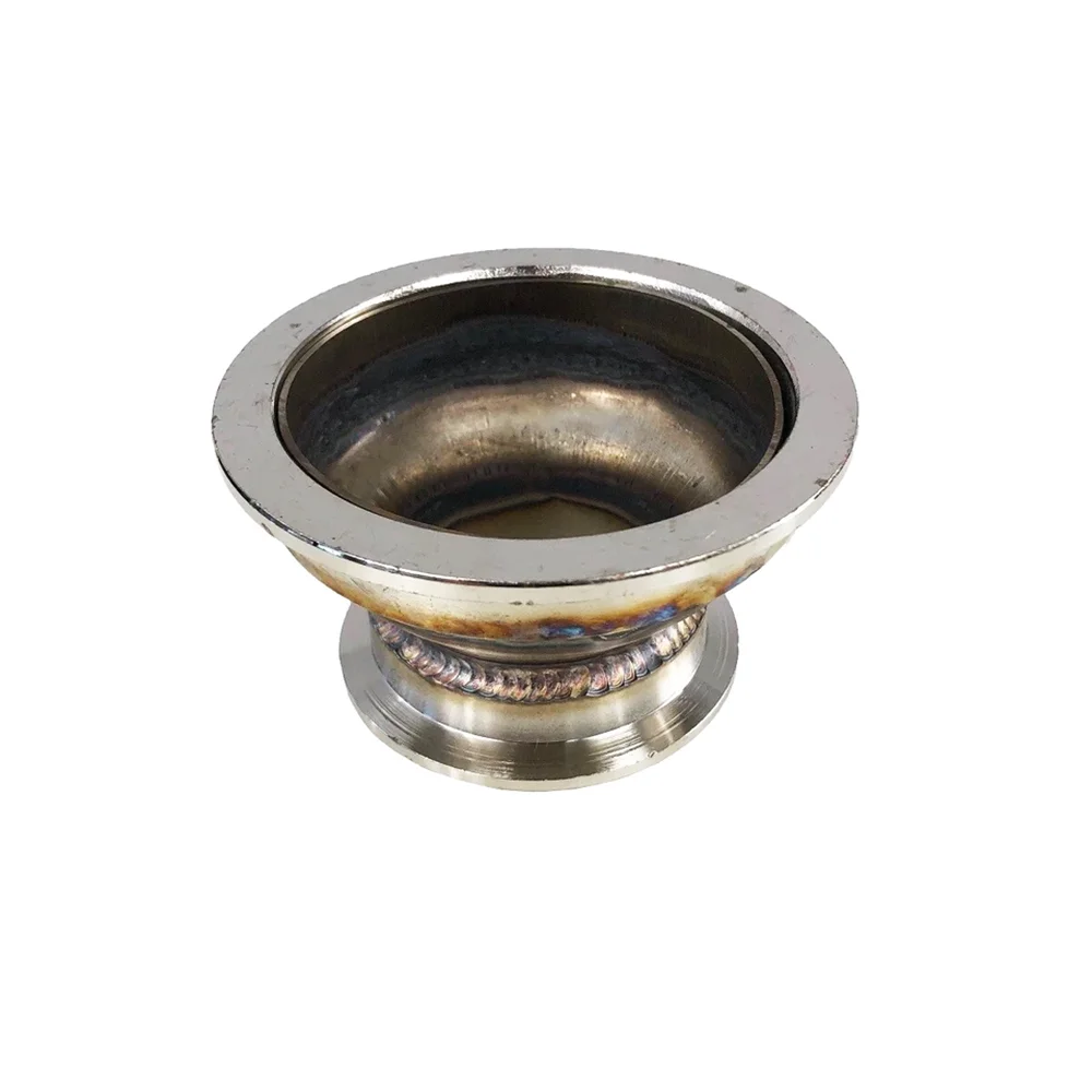 3" V-Band to 2" V-Band Flange Adapter, 2-inch Height, Stainless Steel Universal Exhaust Connection Component